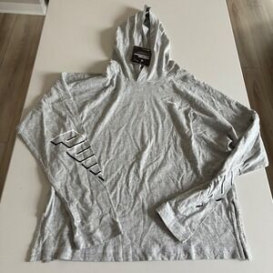 Puma Men's Gray Lightweight Hoodie‎ Relaxed Fit Moisture Management DryCell XS